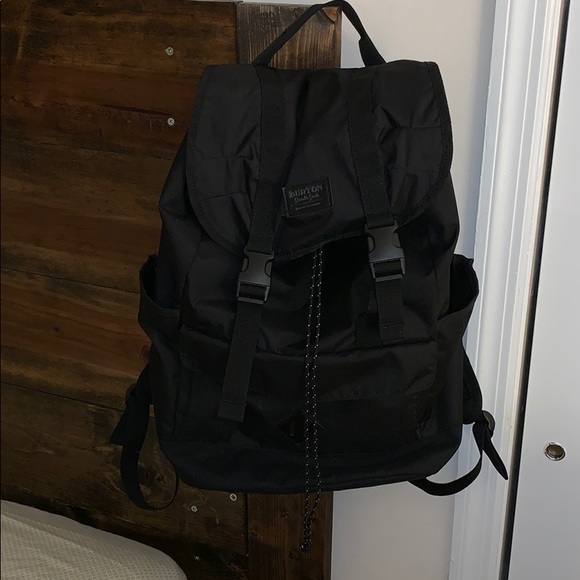 burton black backpack